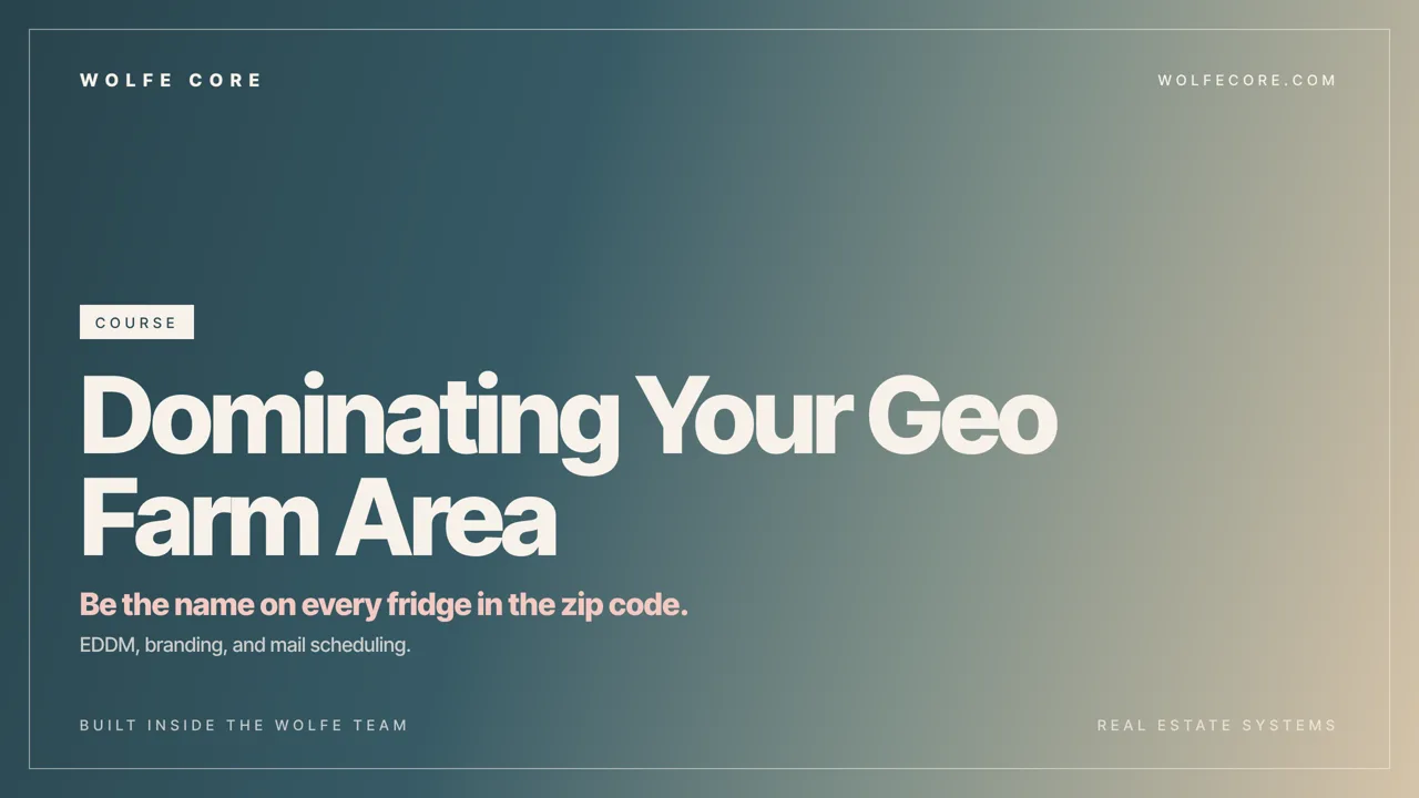 Dominating Your Geo Farm Area