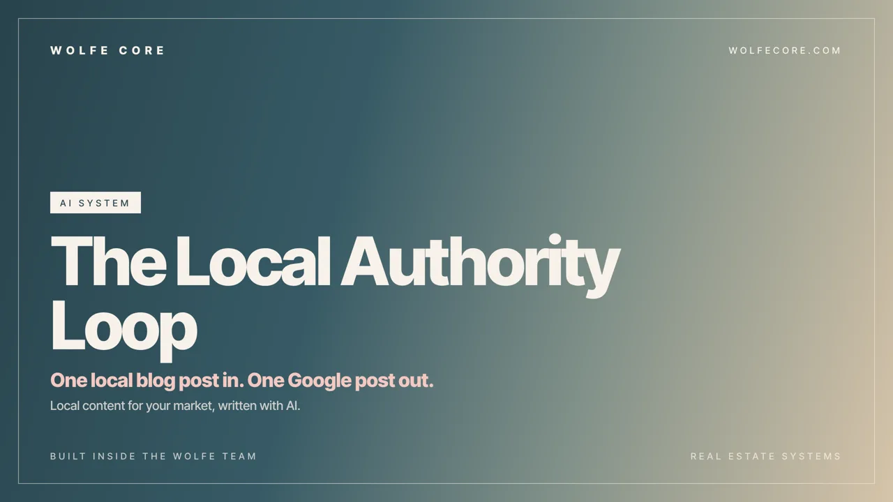 The Local Authority Loop